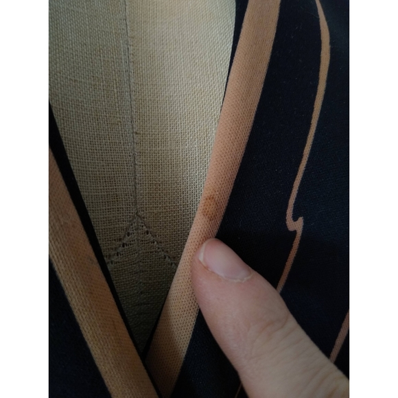 Vtg 70s Faux Wrap Dress - Picture 7 of 10